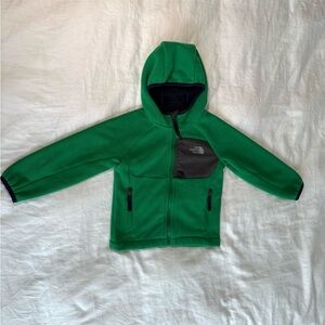 The North Face Chimborazo toddlers size 3T Fleece Lined Jacket Hoodie Green